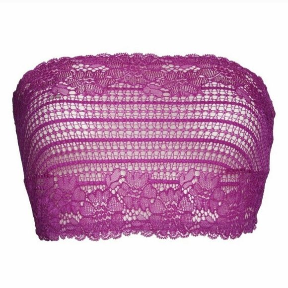 Free People Camila Purple Bandeau Bralette Large - Picture 5 of 5